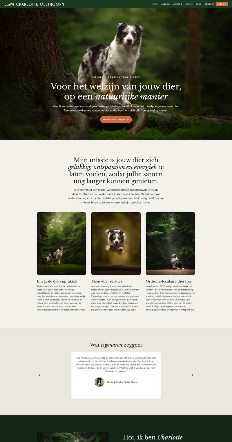 De website van Charlotte Olsthoorn