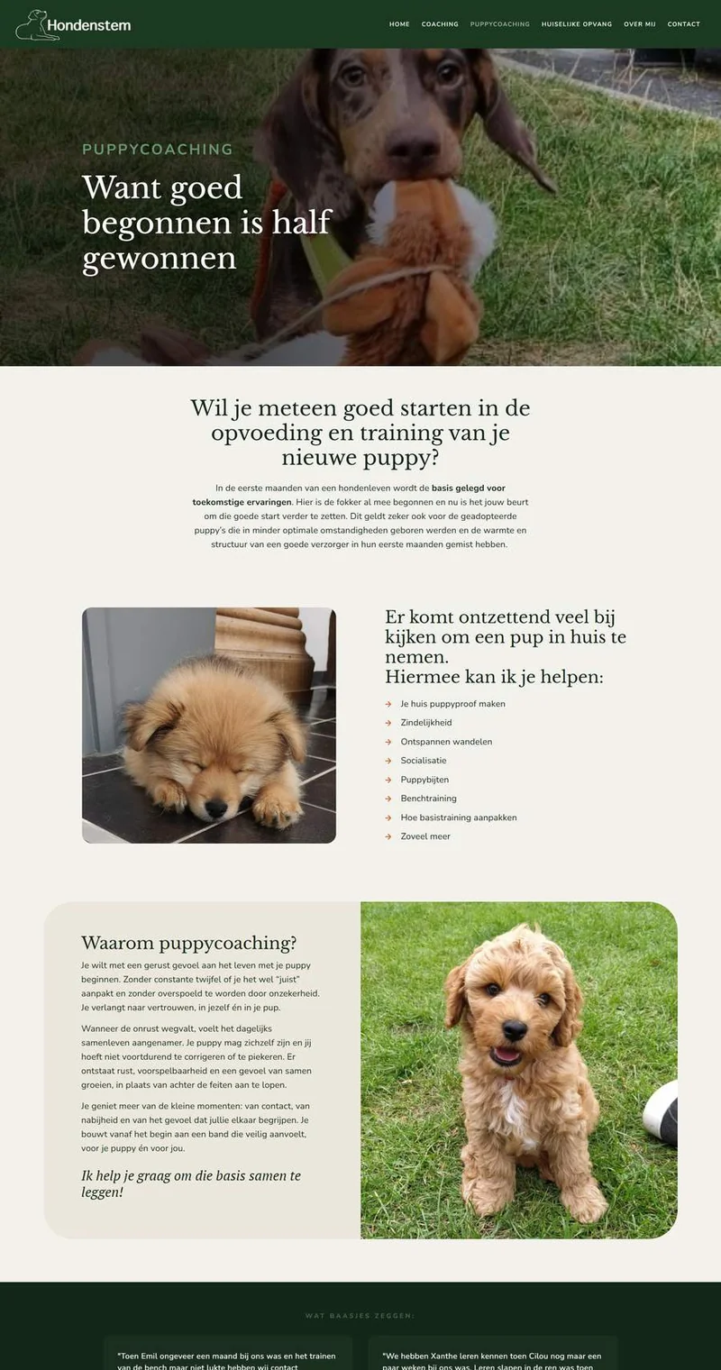 De website van Hondenstem