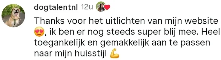 Instagram-bericht van Dog Talent